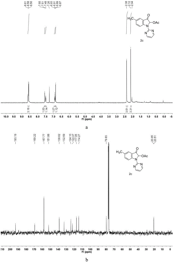 Synthetic C2-acetoxy-3-indolone compound and method