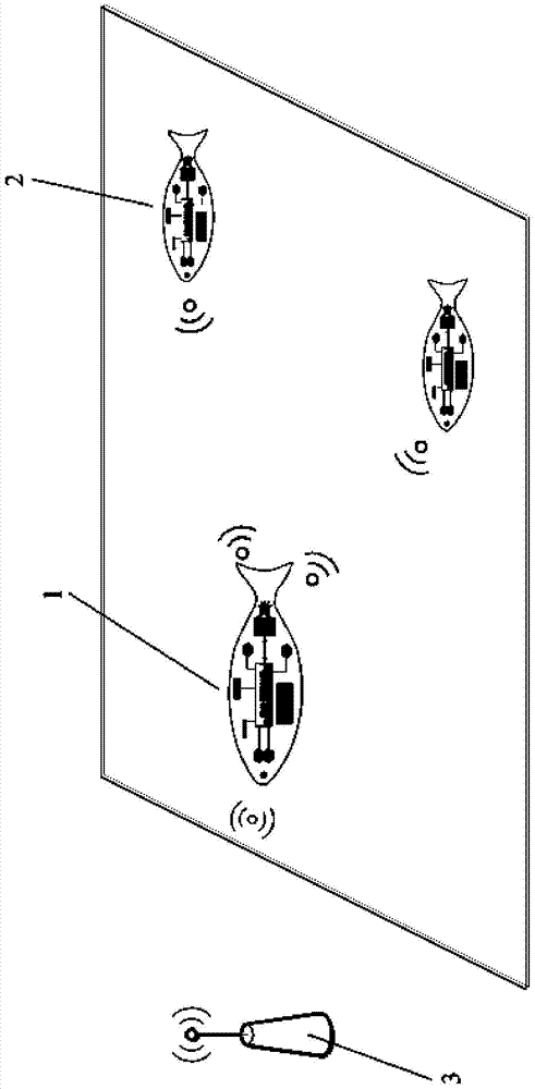 A collaborative control method for bionic fish for large-scale water quality monitoring