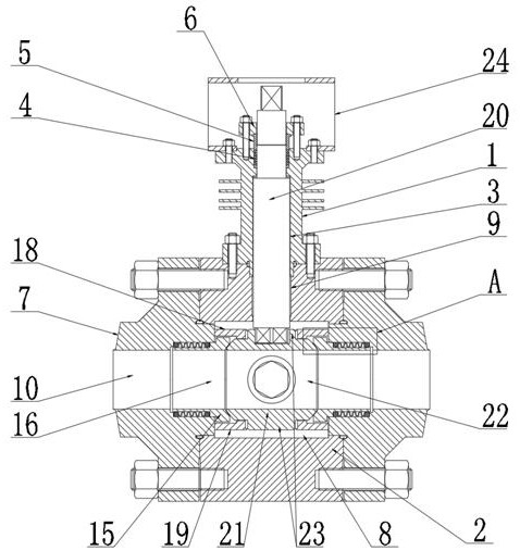 Corrugated pipe ball valve