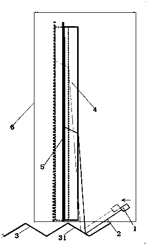 Refractive displacement sensor and measuring method thereof