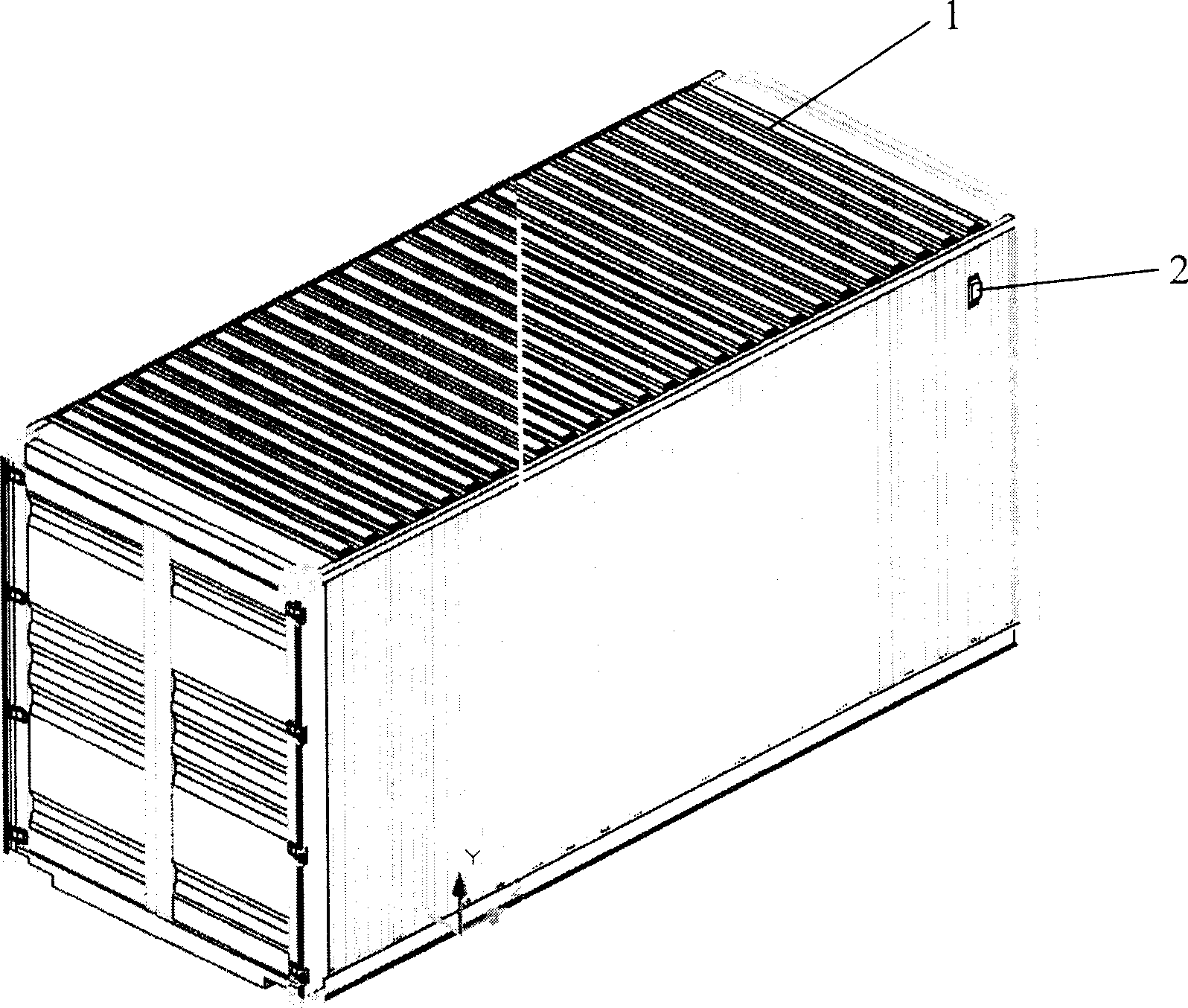 Ventilator with electronic tag for container and container using the ventilator