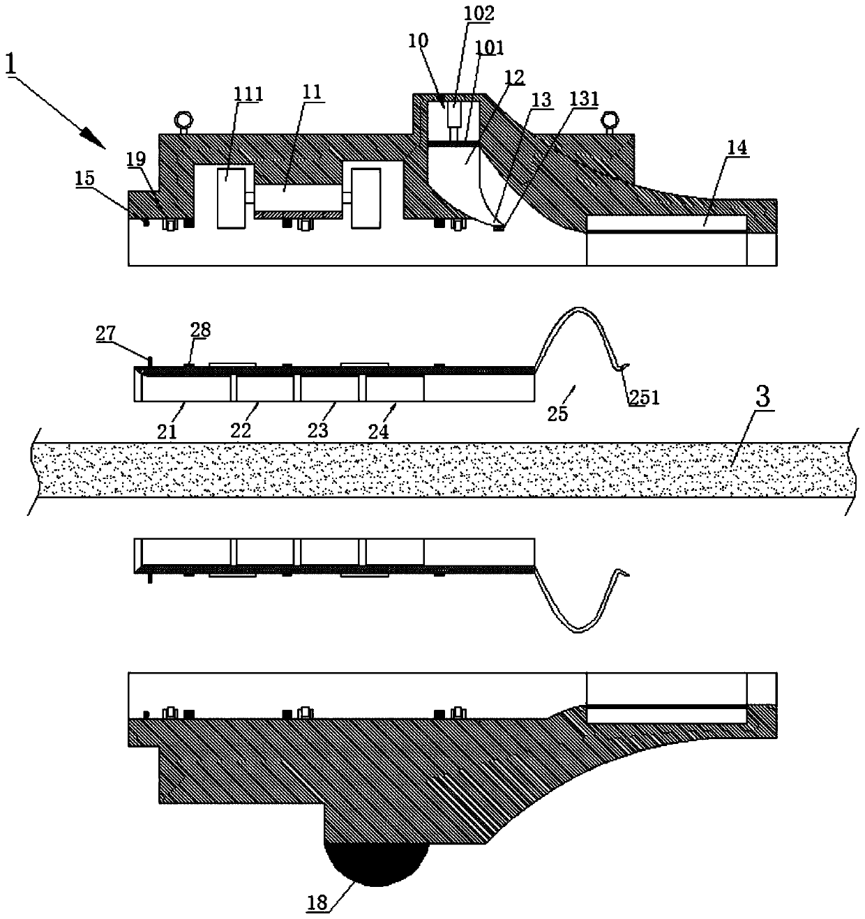 A repair device and repair method for high-altitude cable insulation layer aging
