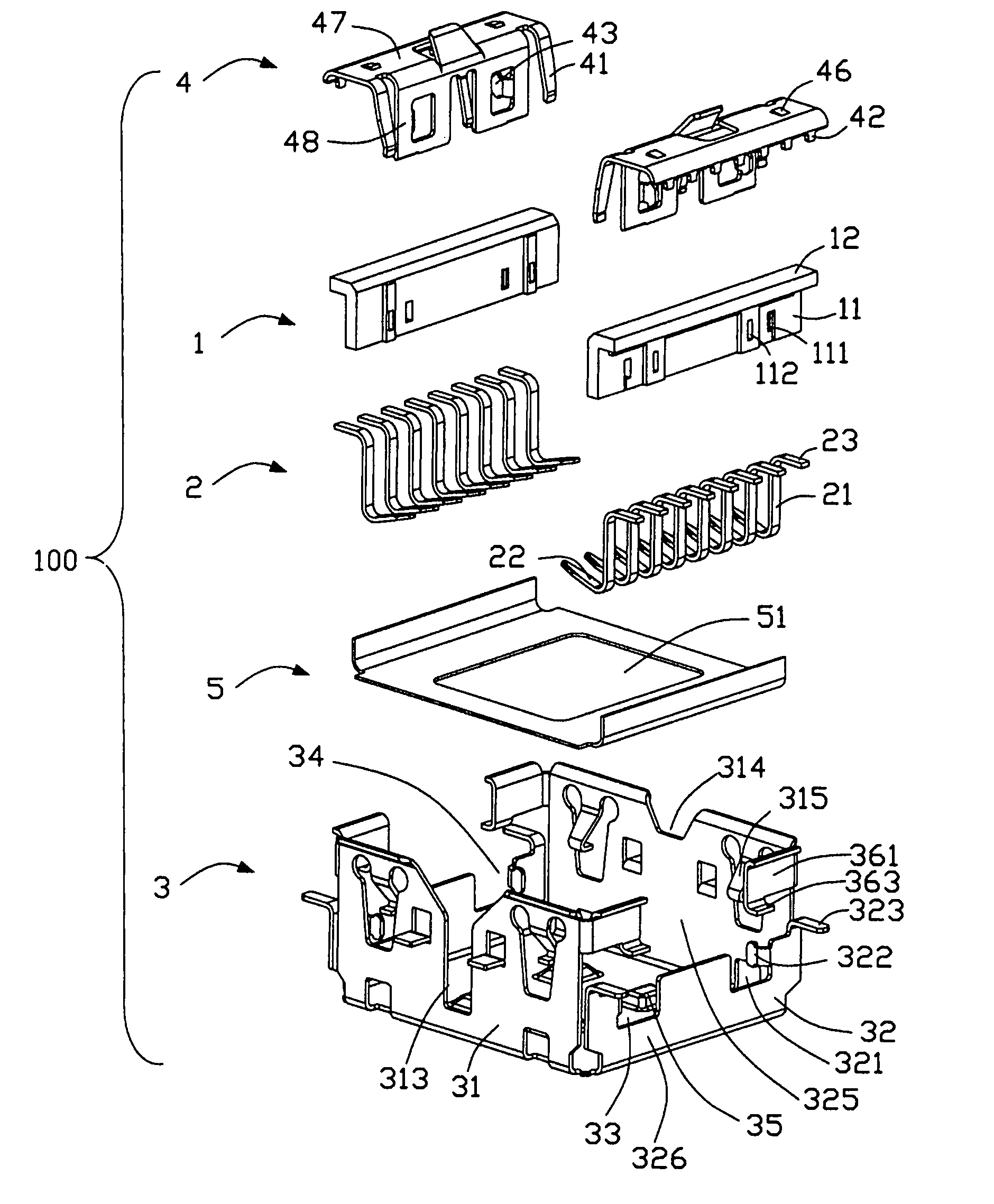 Electrical connector having improved shield