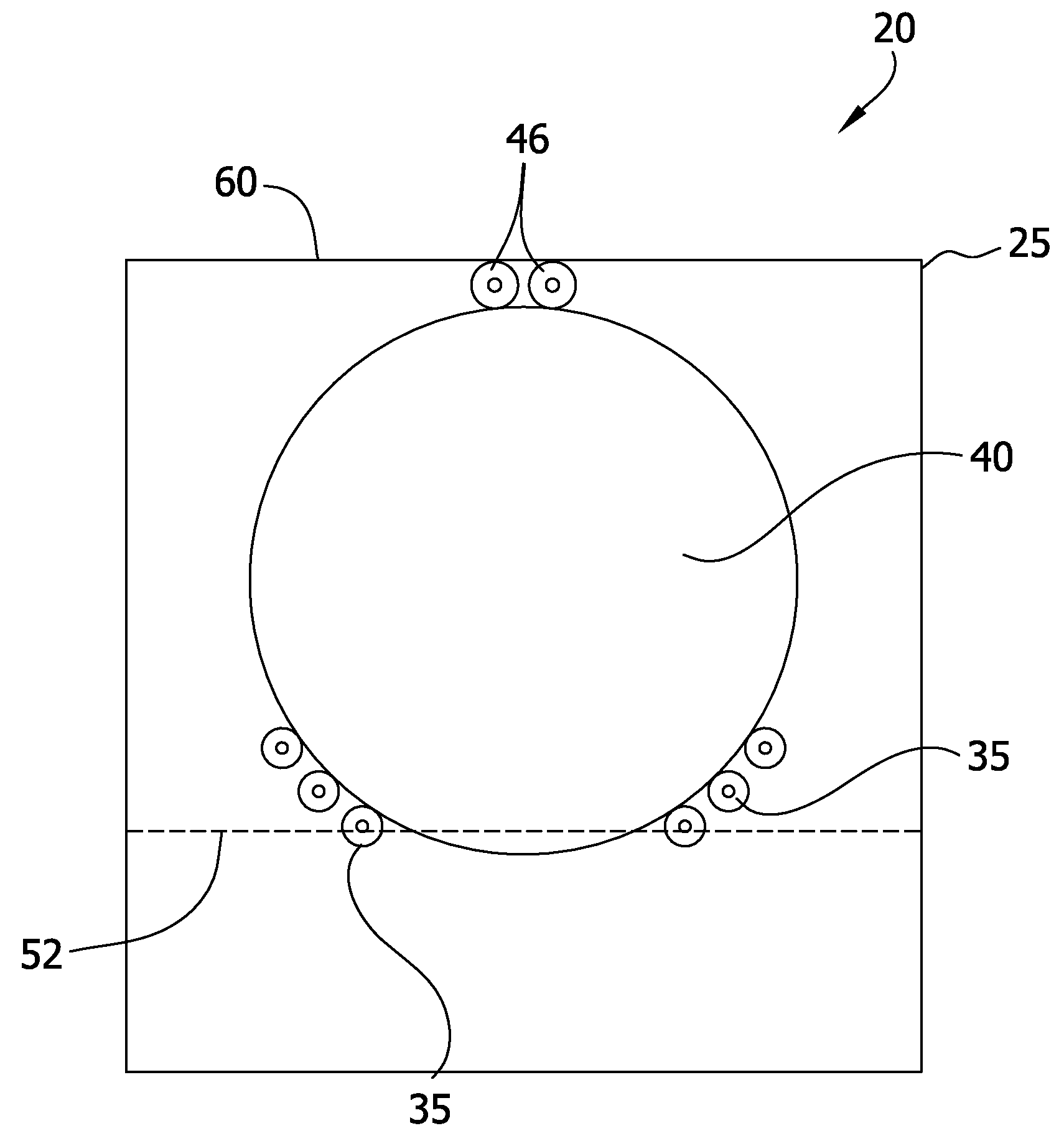 Edge etching apparatus for etching the edge of a silicon wafer