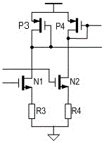 Common Mode Level Reset Circuit for Differential Signals