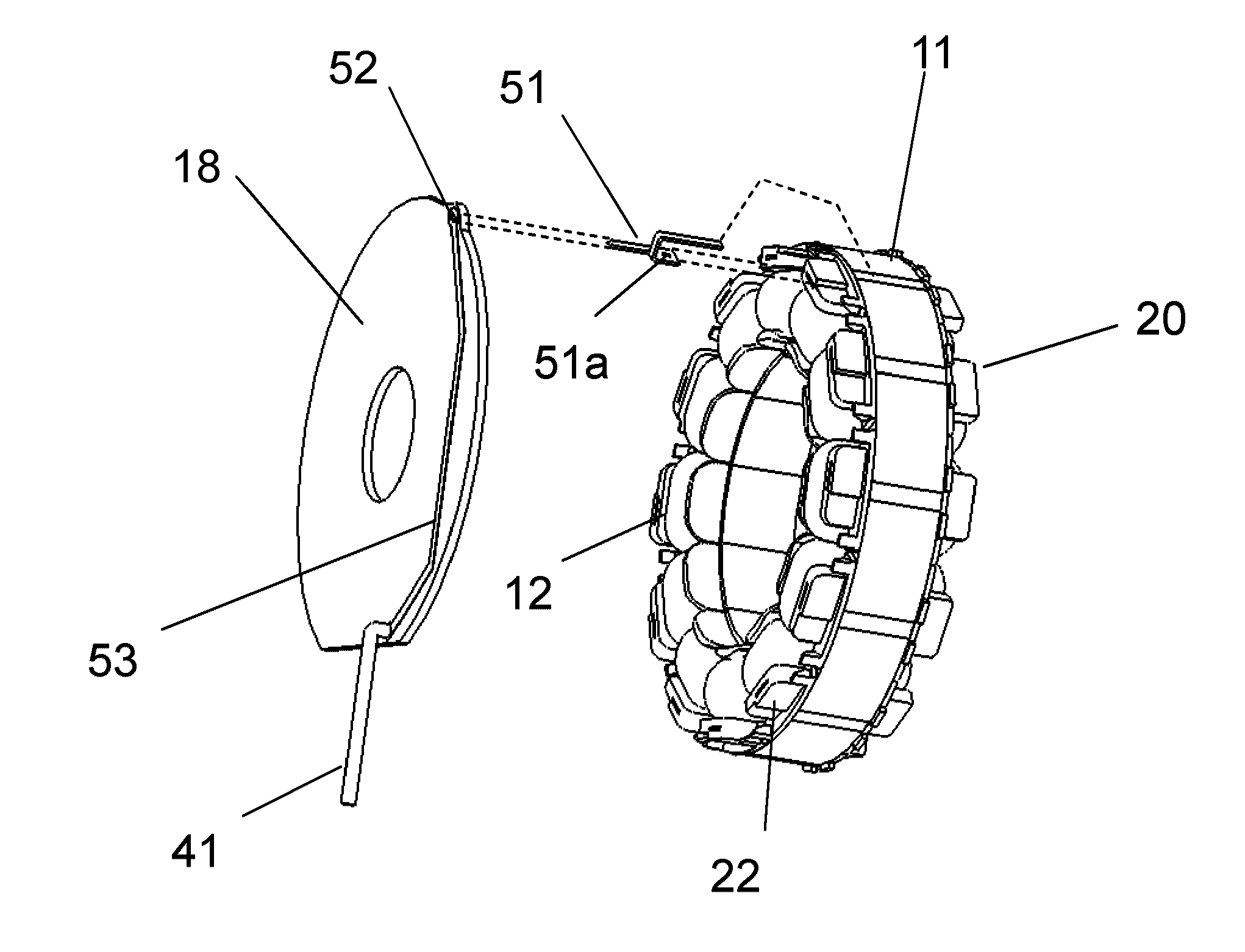 Brushless motor and electric device using same