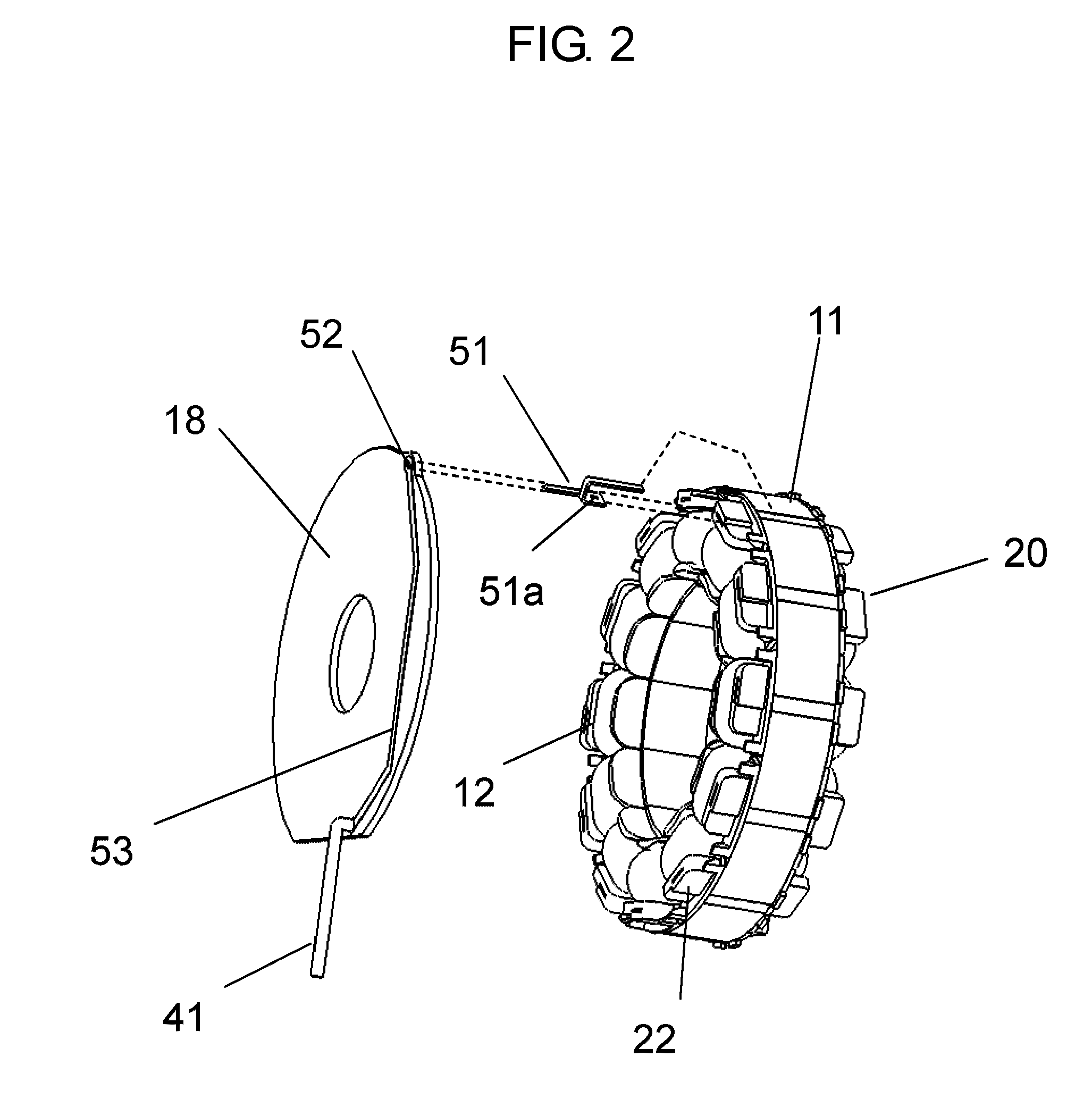 Brushless motor and electric device using same
