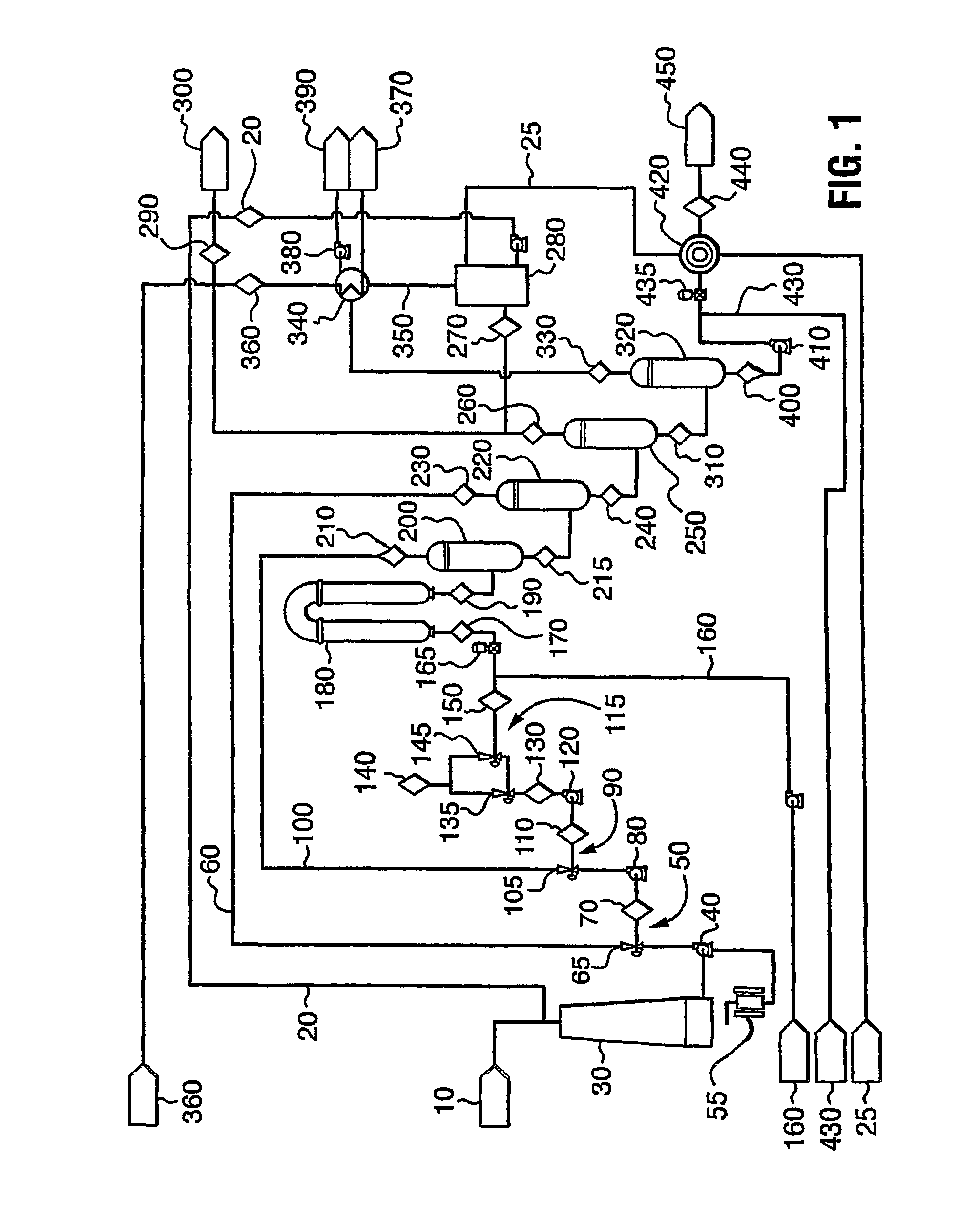 Continuous flowing pre-treatment system with steam recovery