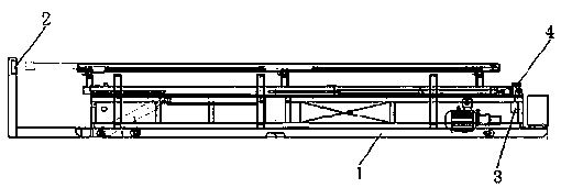 Automatic oil pipe length measuring device and method for oil pipe dismounting