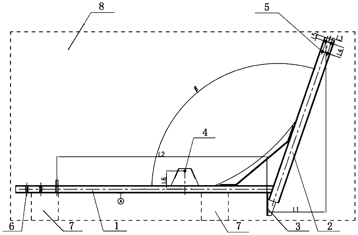 Cotton box turnover support boring-milling machine machining process