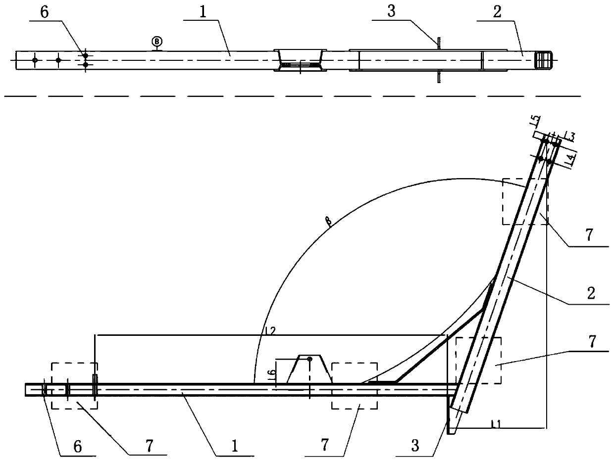 Cotton box turnover support boring-milling machine machining process