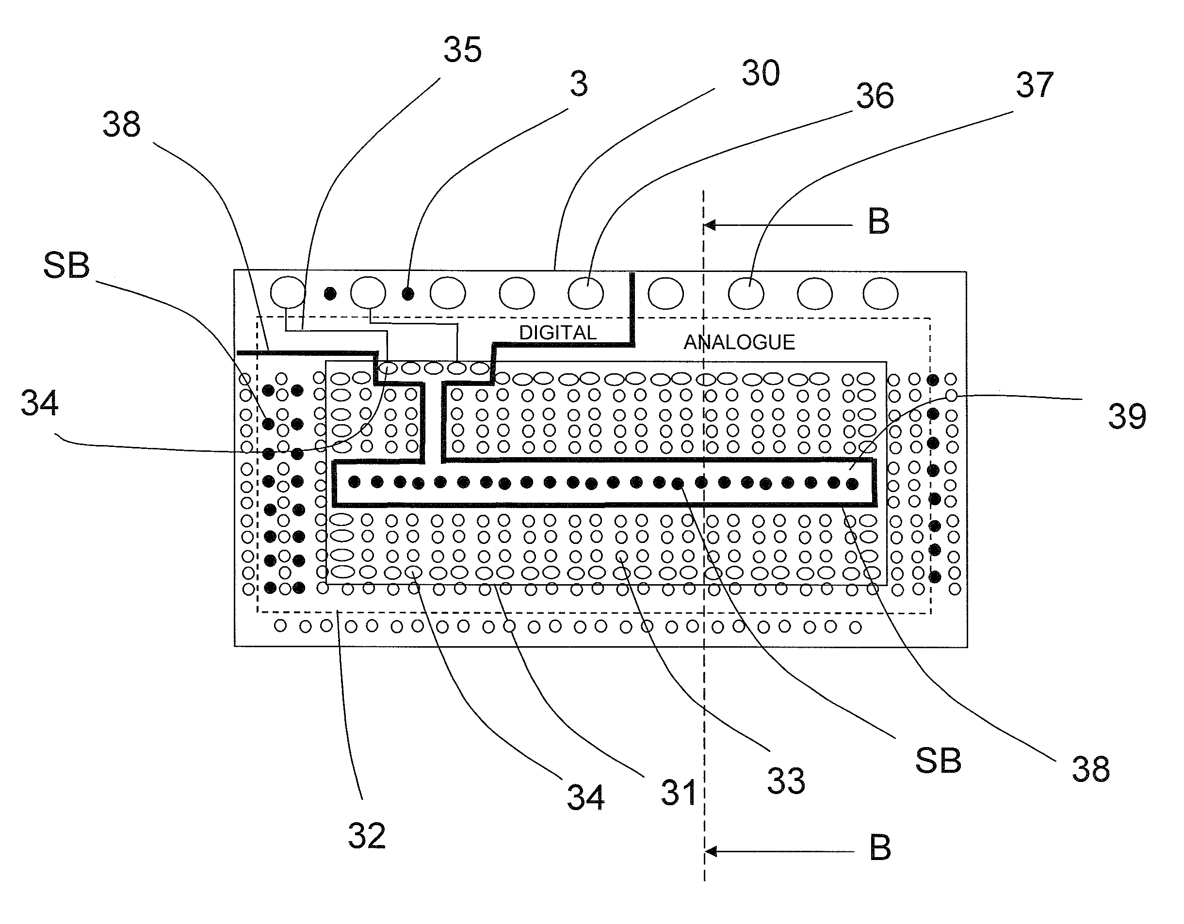 Trench isolation for reduced cross talk