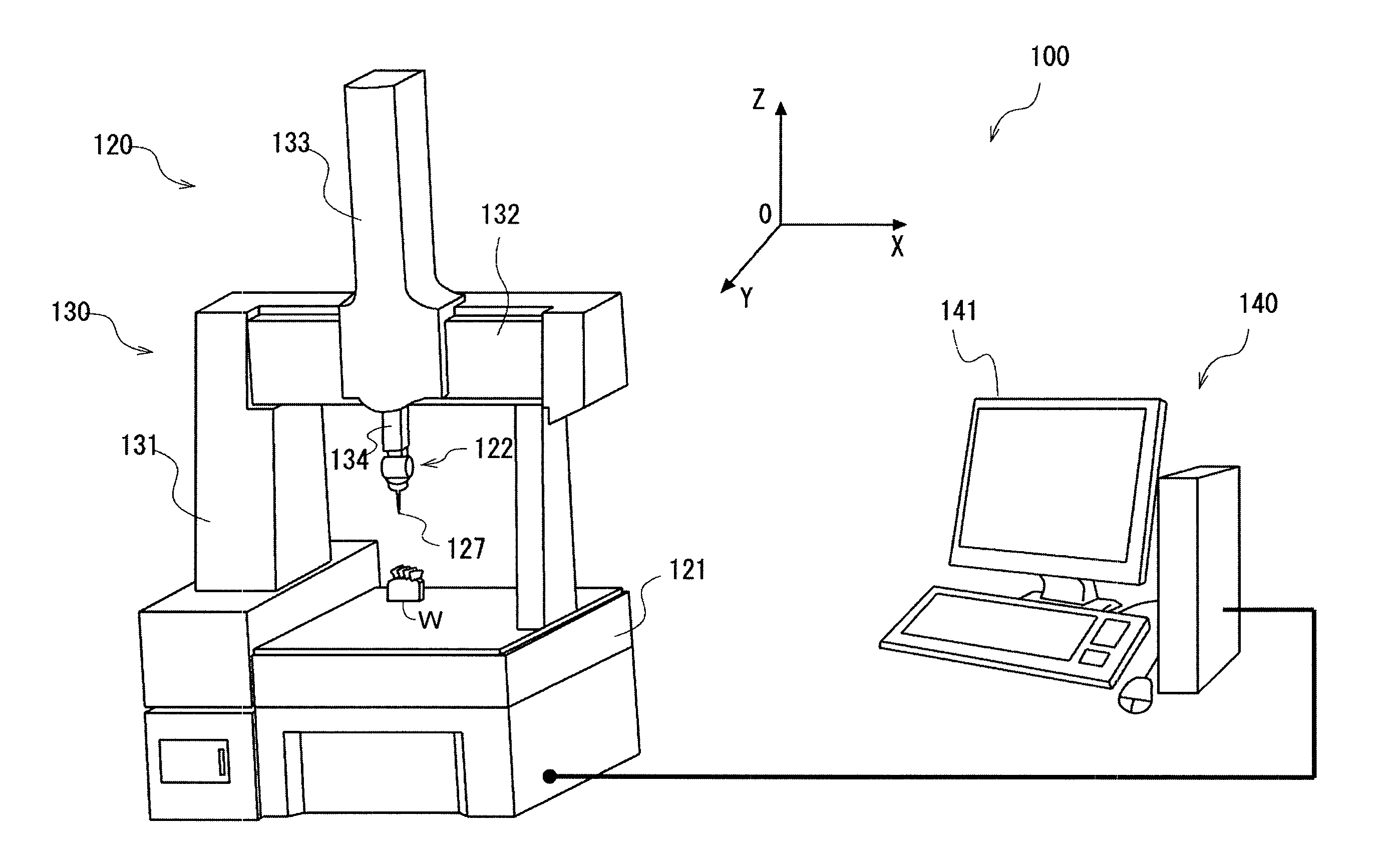 Surface roughness measuring unit and coordinate measuring apparatus