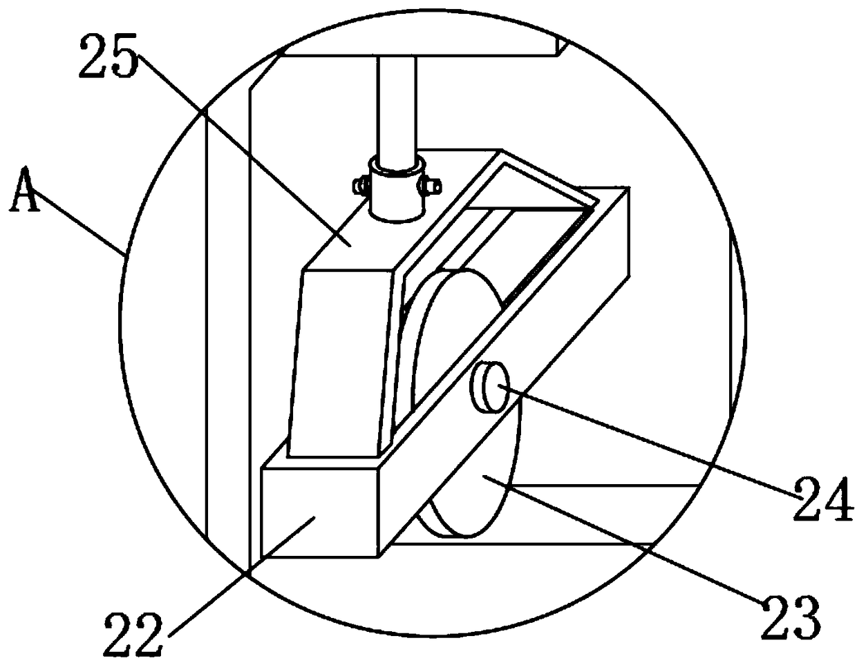 Mechanical cutting device for glass tube processing