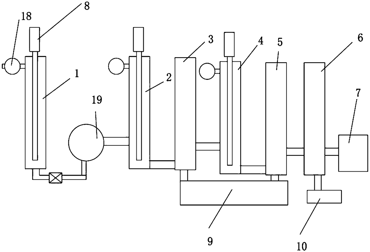 Detection device and method for determining anion synthetic detergent in drinking water