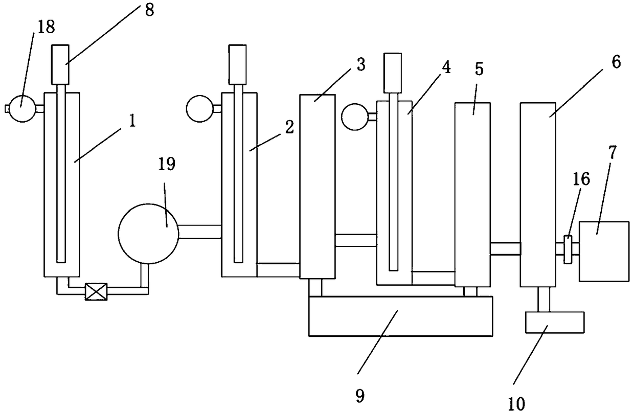 Detection device and method for determining anion synthetic detergent in drinking water