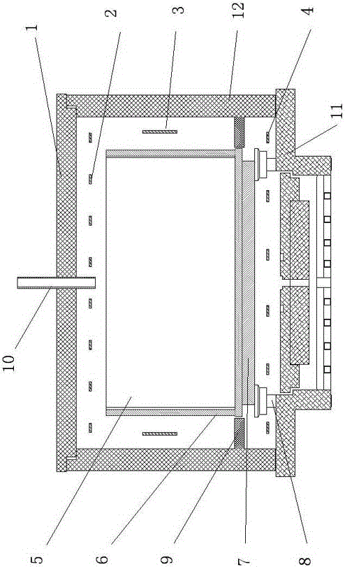 Thermal Field Structure of Polycrystalline Ingot Furnace for Large Size Silicon Ingot