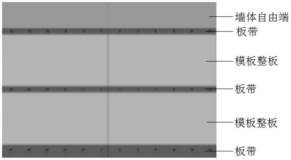 Concrete wall formwork matching method