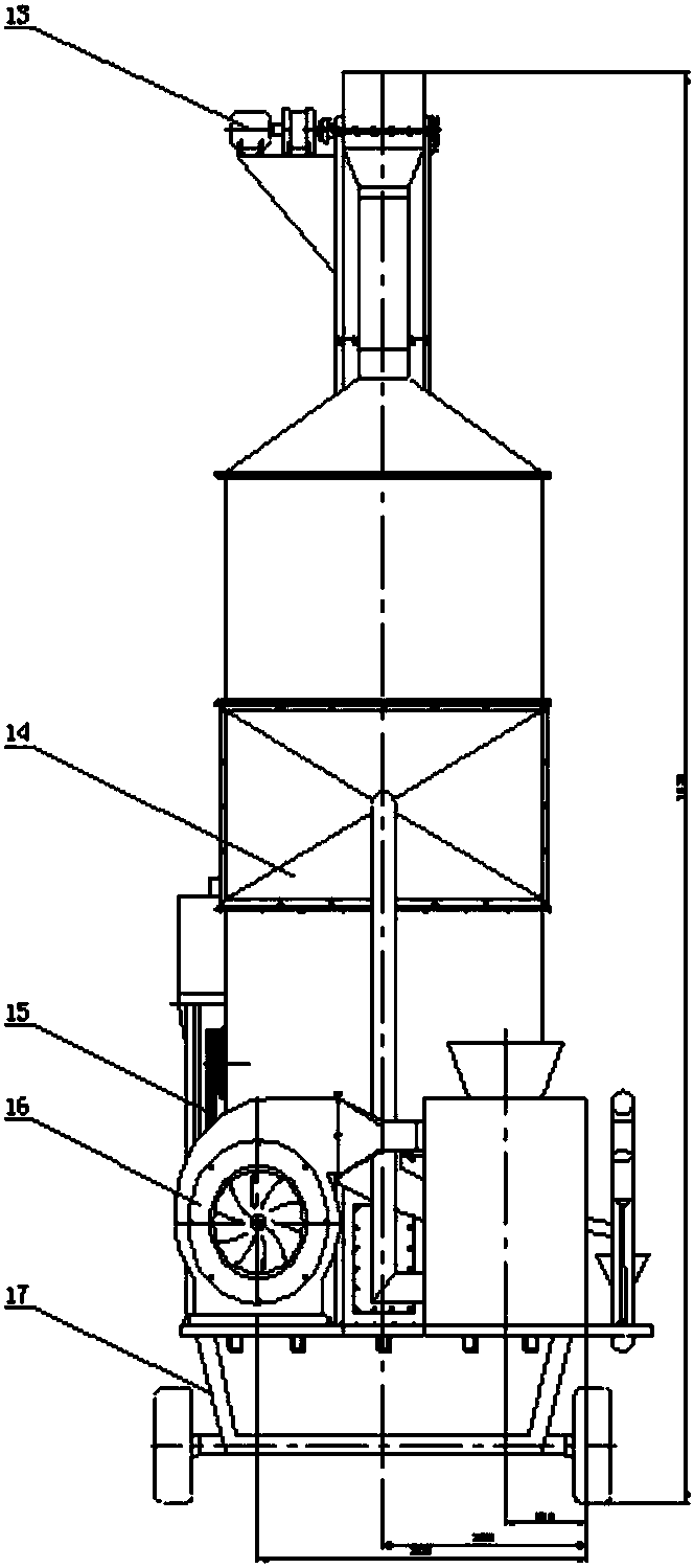 Novel grain cleaning and drying integrated device