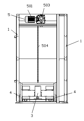 Empty pallet splitting and stacking machine and using method thereof