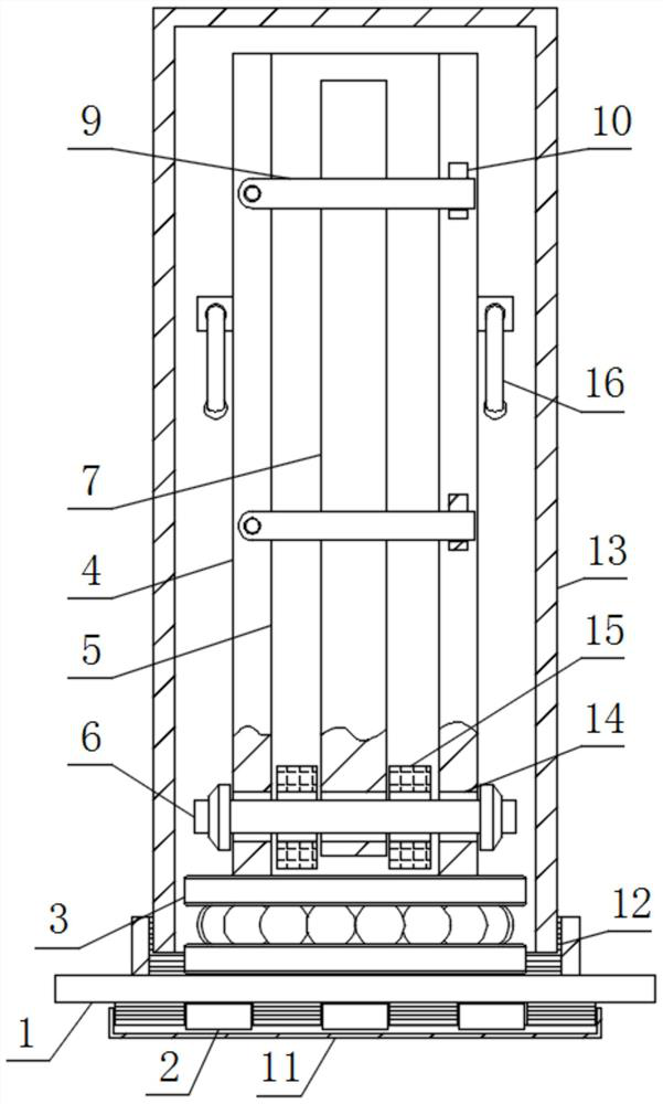 An aircraft wing level measuring device that is easy to disassemble