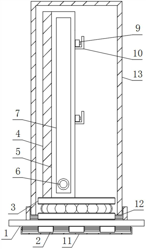 An aircraft wing level measuring device that is easy to disassemble