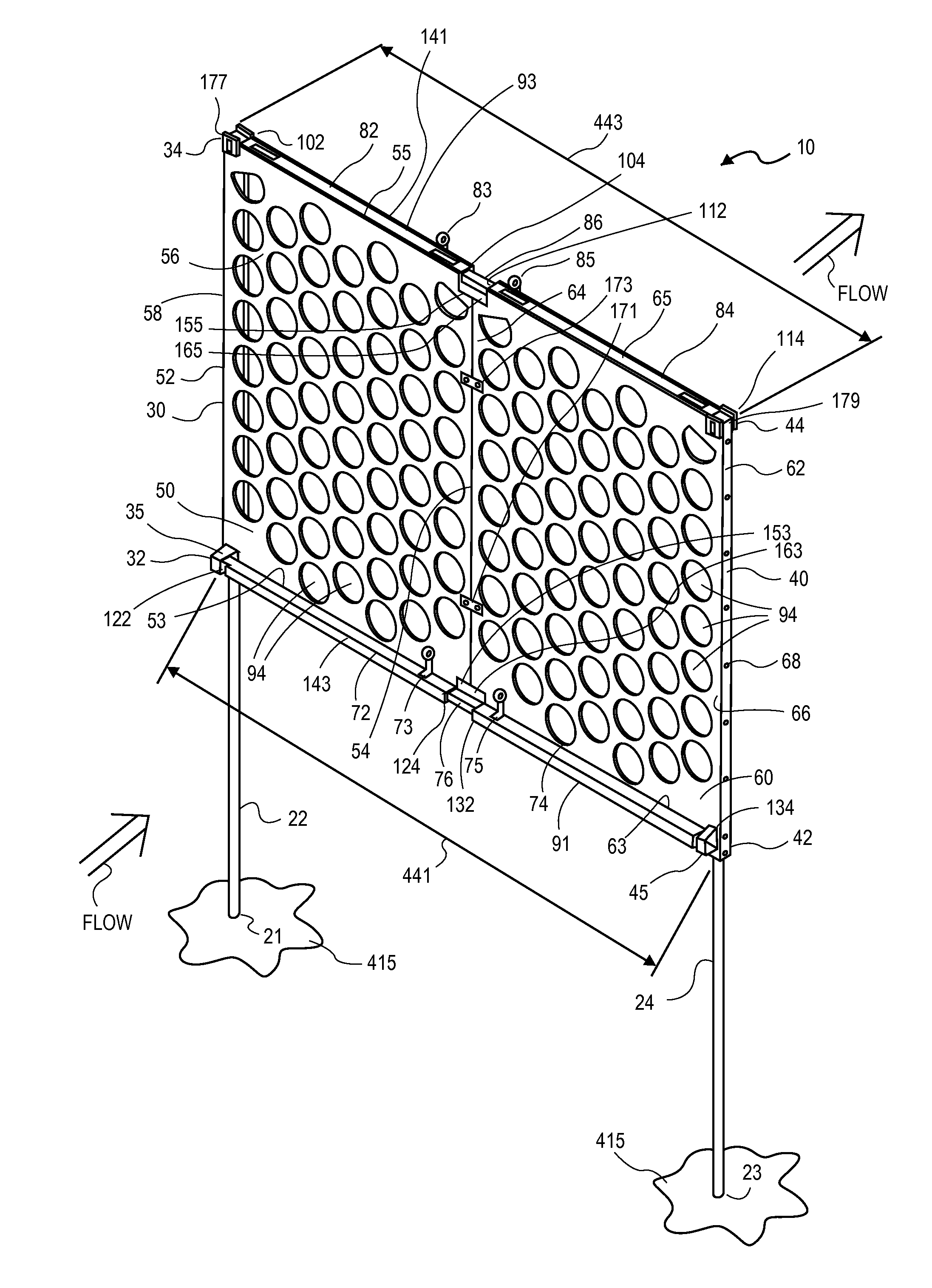 Flow baffle installation methods and apparatus
