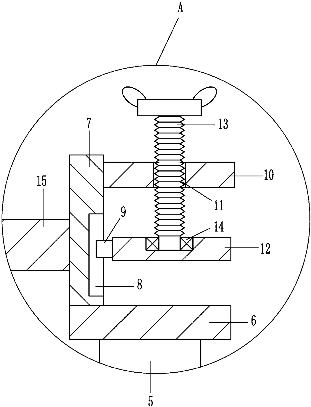 Leather detection device for leather processing