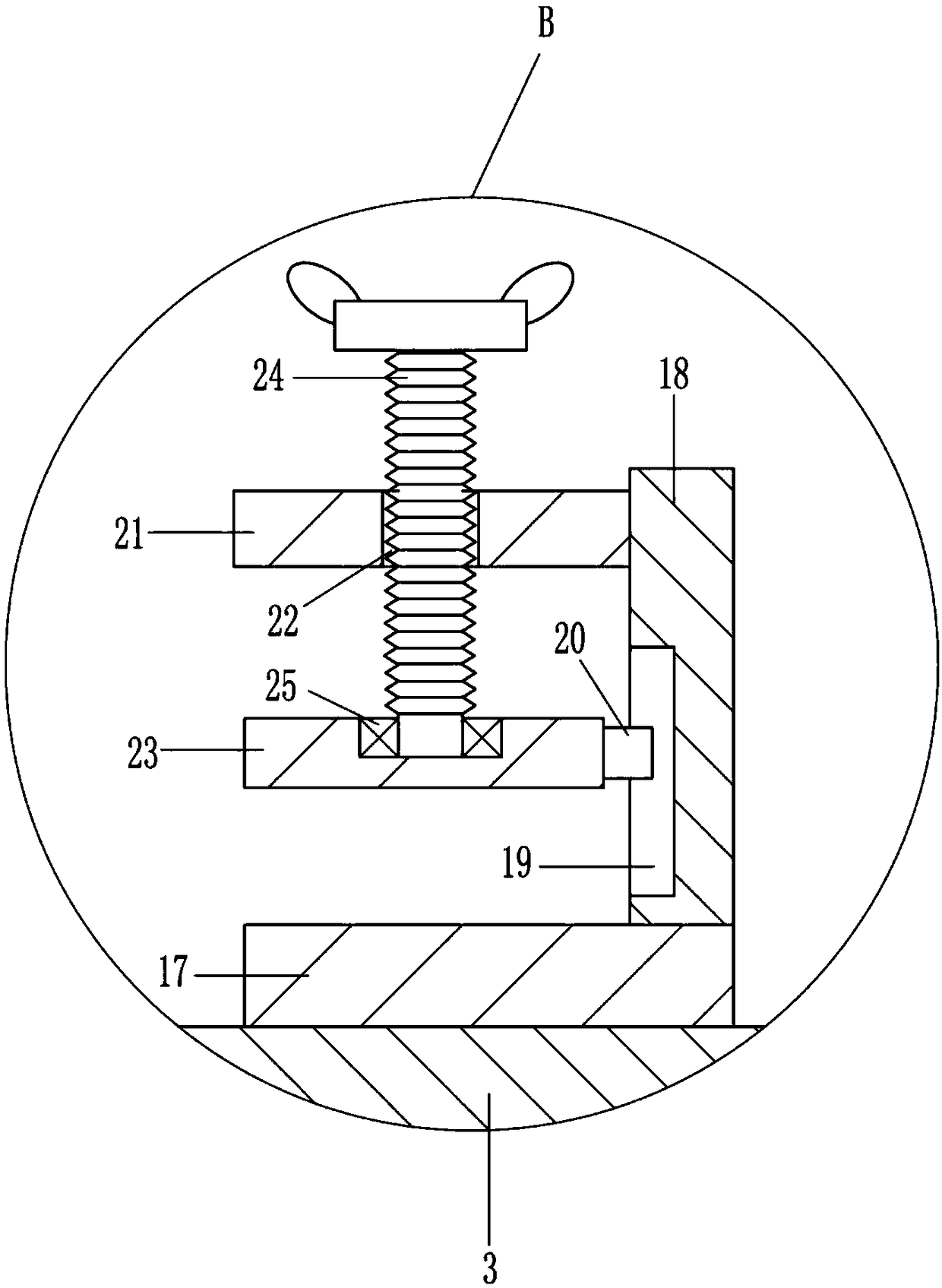 Leather detection device for leather processing