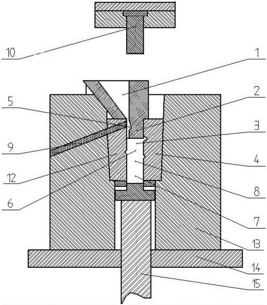 Preparation device and method for composite plate hammer