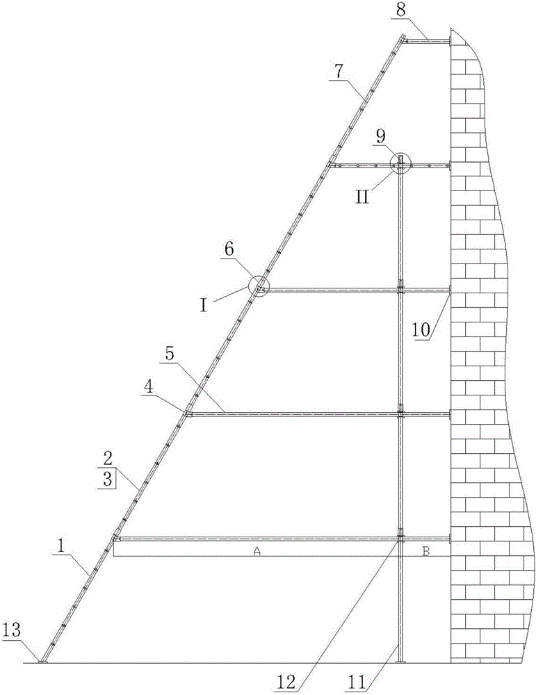 Indoor sectional insulating ladder for transformer substation