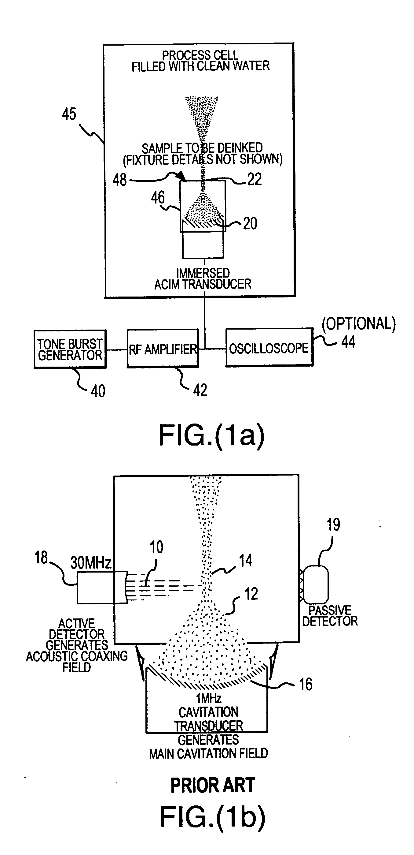 Apparatus to produce acoustic cavitation in a liquid insonification medium