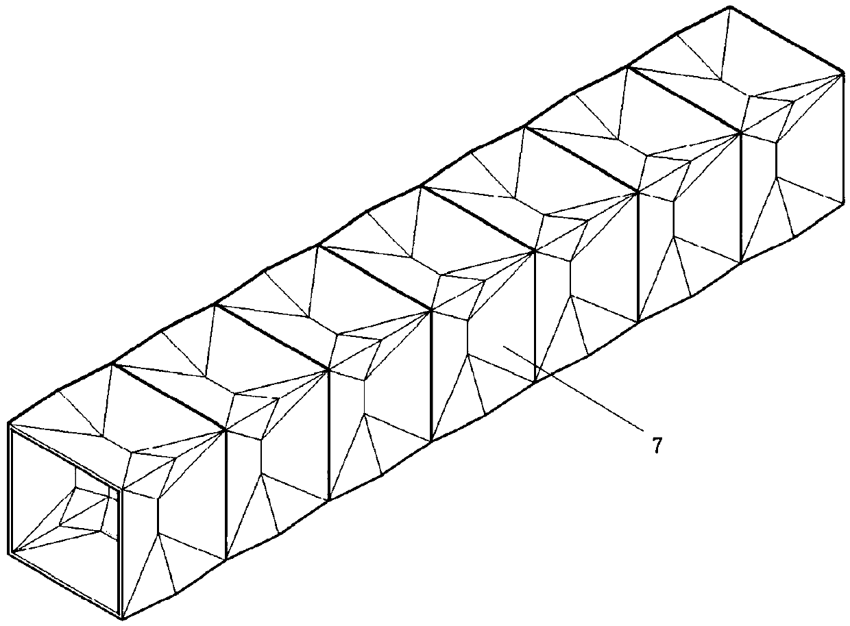 A Buckling Induced Brace with Central Concave Induced Units at the End