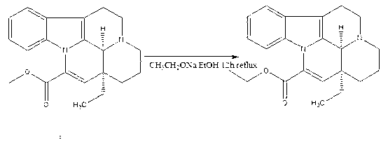Synthesis method of vinpocetine
