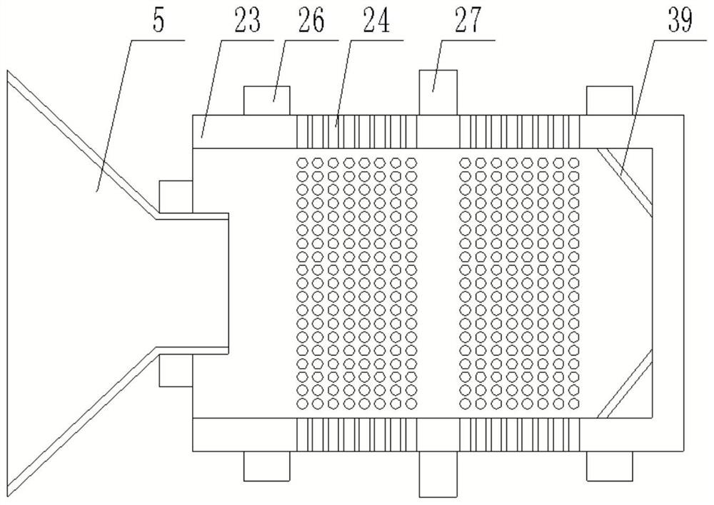 Multi-stage air filtering device for urban rail vehicle