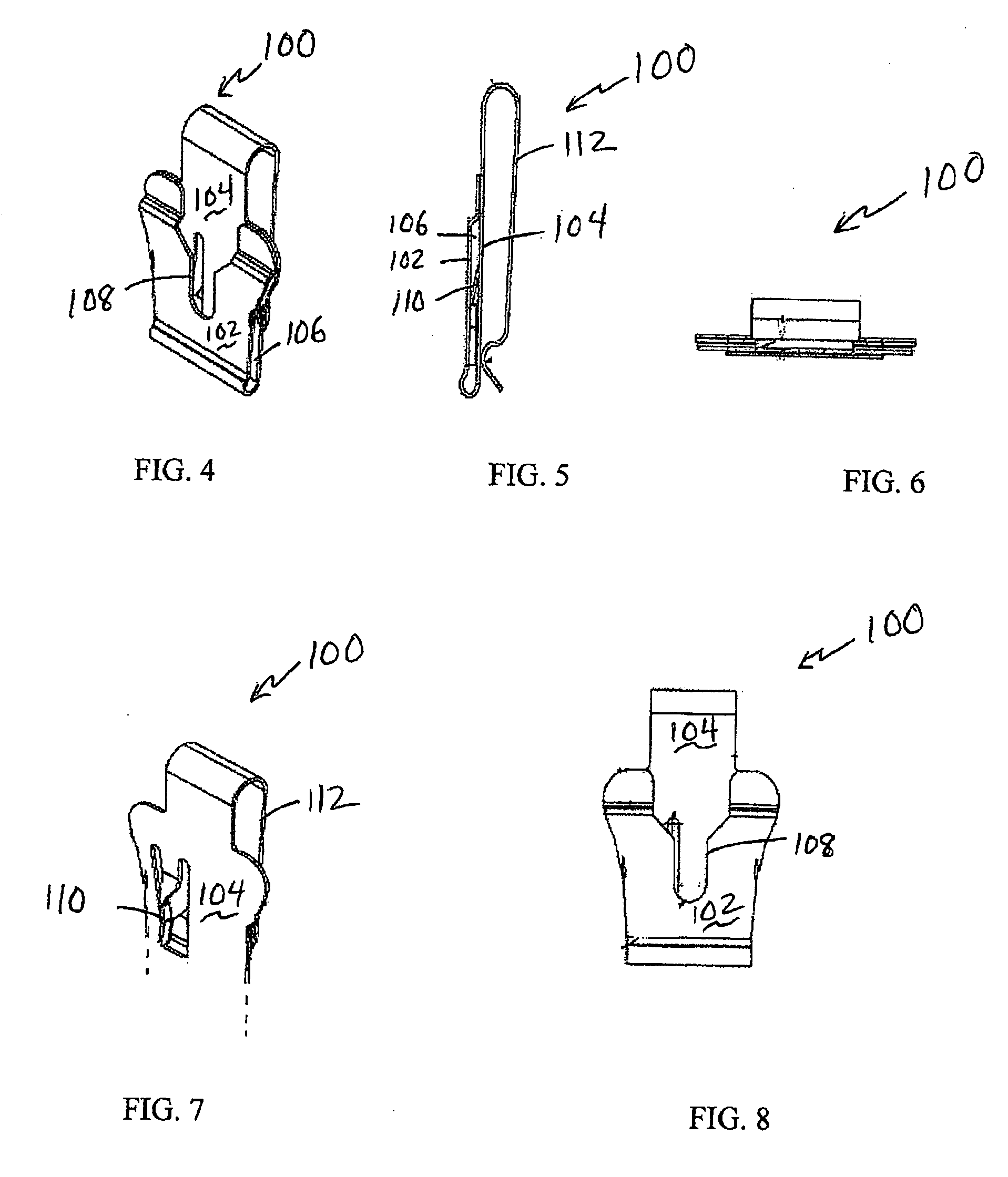One-piece connecting or fastening apparatus inexpensively and simply manufactured