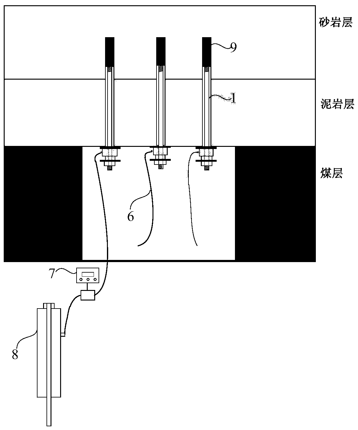 Prestressed anchor rod for indoor simulation test and test method