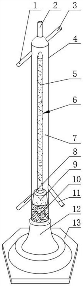 Mercury reduction reaction gas-liquid separation device for high-precision mercury isotope determination and use method