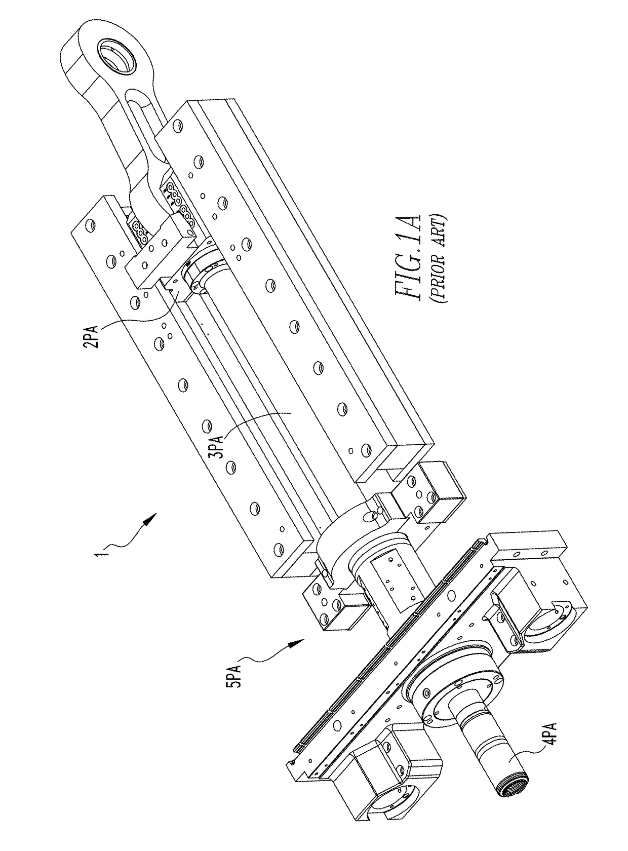 Outboard hydrostatic bearing assembly for can bodymaker