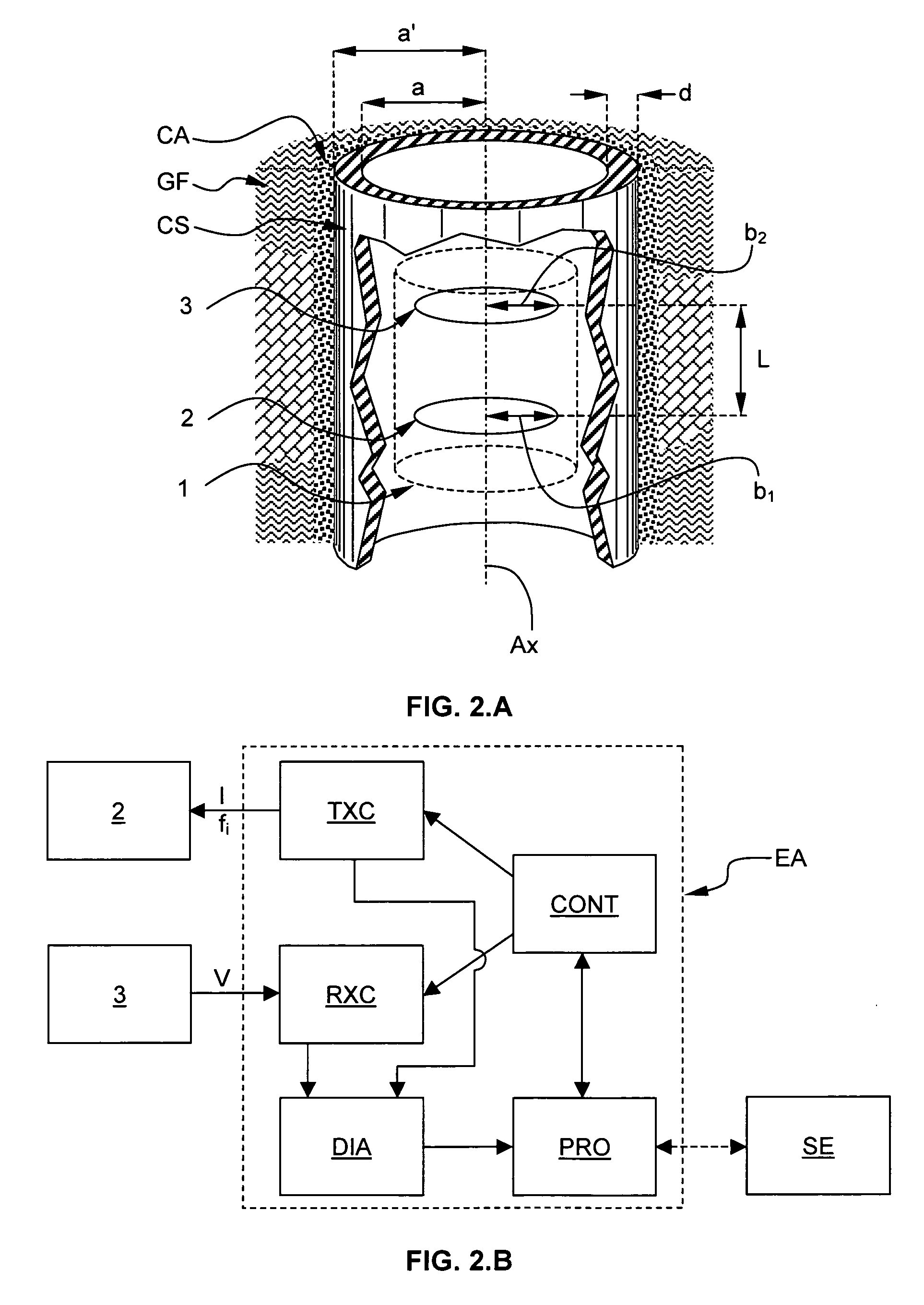 Method for electromagnetically measuring physical parameters of a pipe