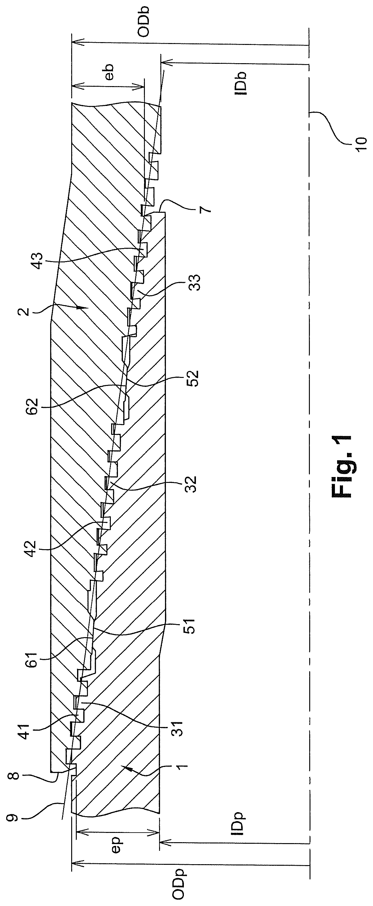 Assembly for producing a threaded connection for drilling and operating hydrocarbon wells, and resulting threaded connection