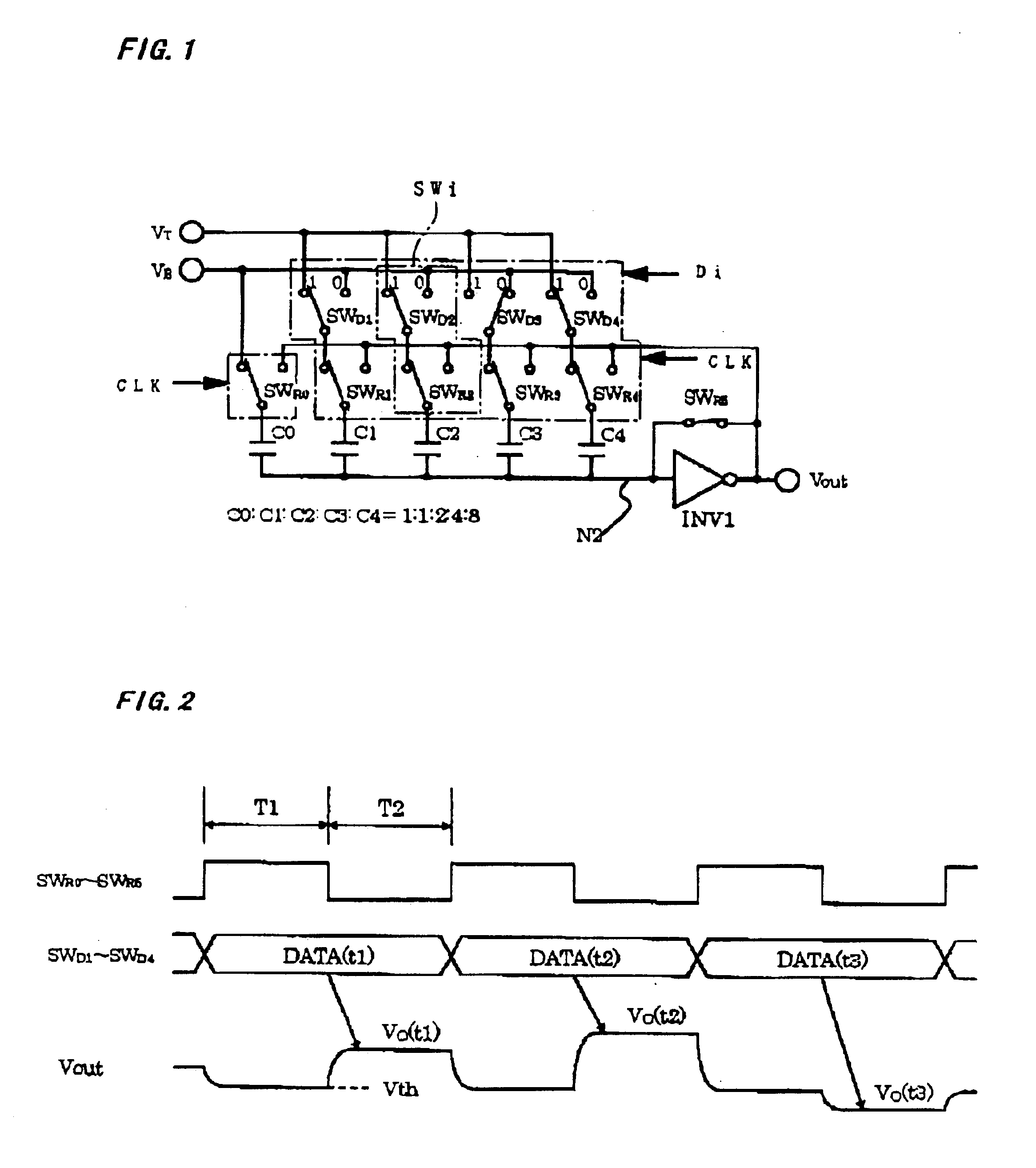 Digital to analog converter with a weighted capacitive circuit