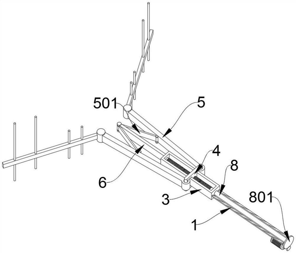 An antenna bracket for electronic product testing equipment