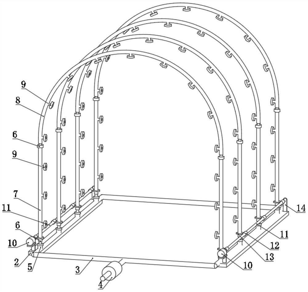 Irrigation device for traditional Chinese medicine planting