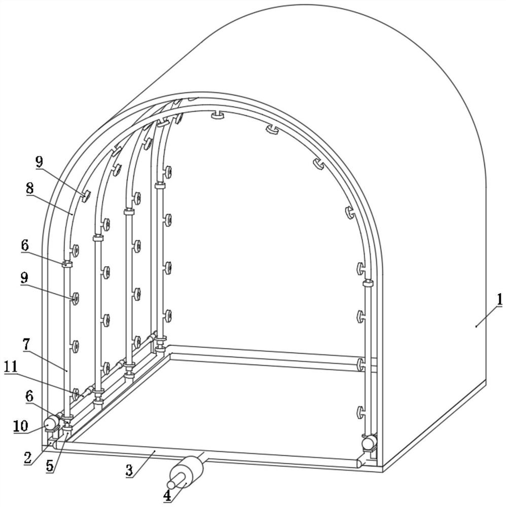 Irrigation device for traditional Chinese medicine planting