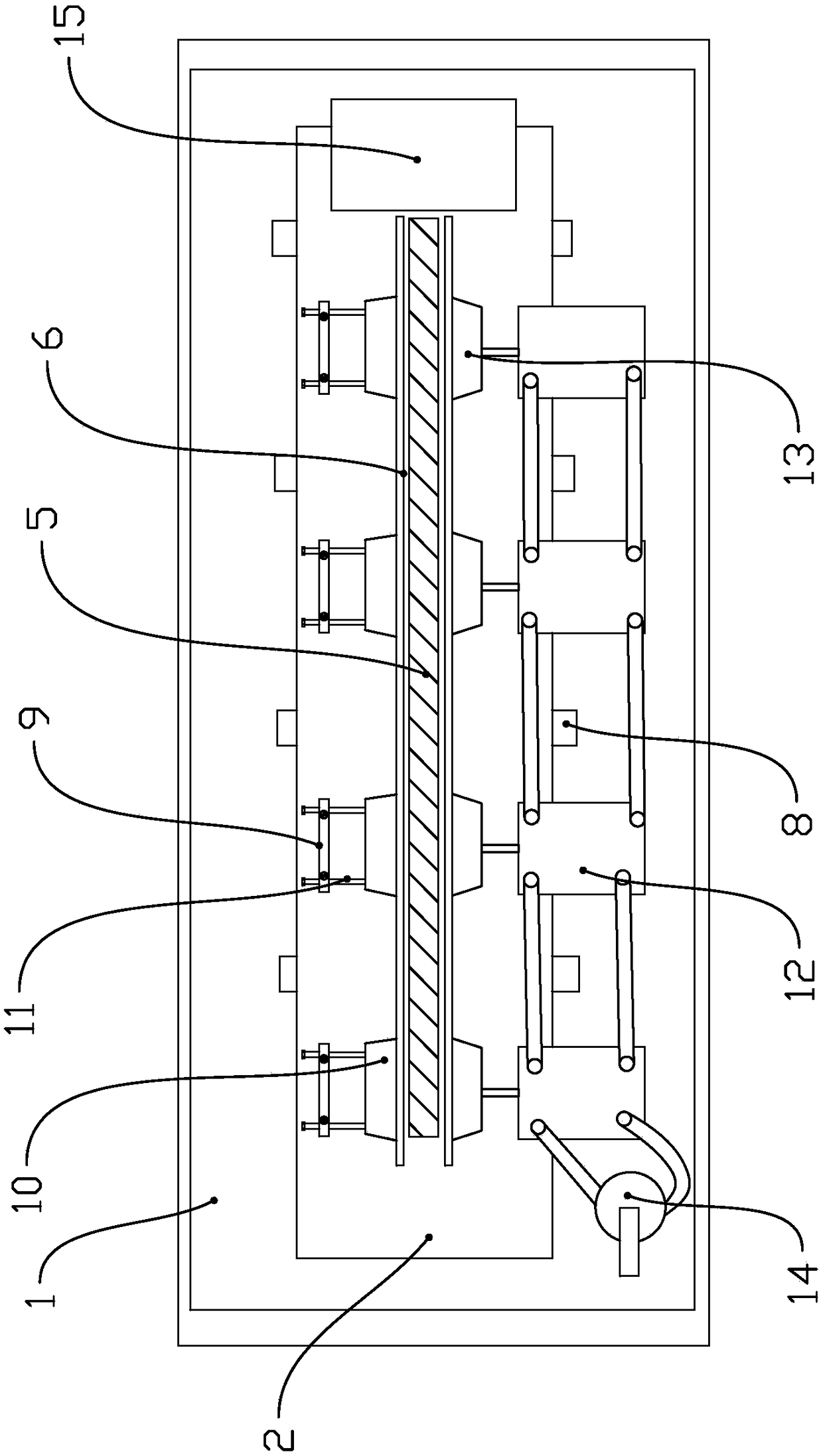 Clamping mechanism of quenching machine