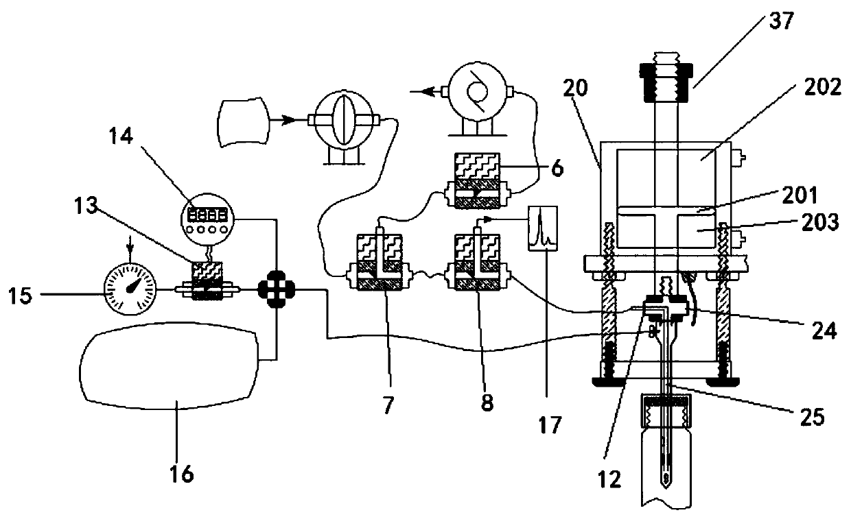 Automatic sample injector of gas isotope spectrometer