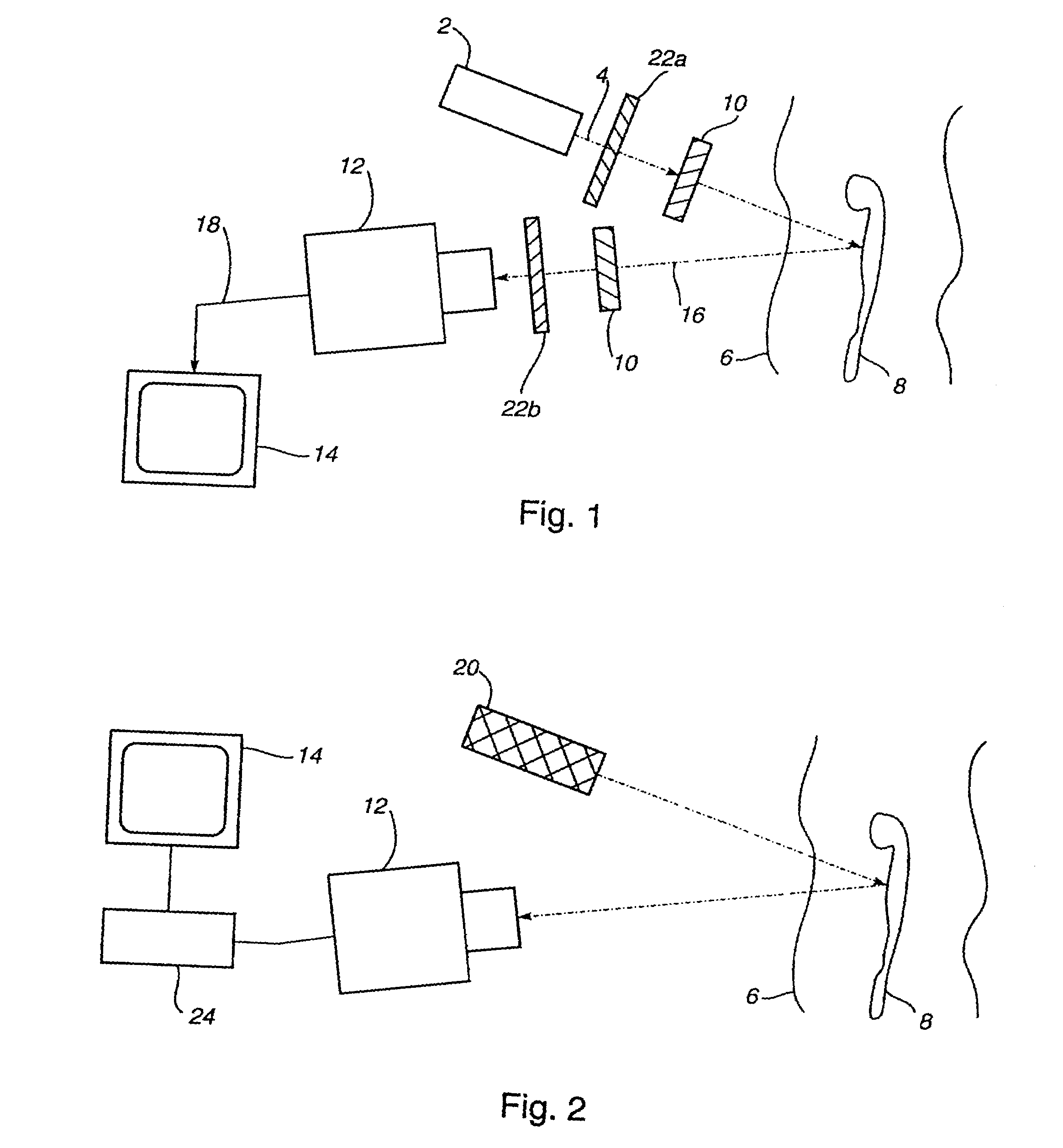 Method and apparatus for detecting electro-magnetic reflection from biological tissue