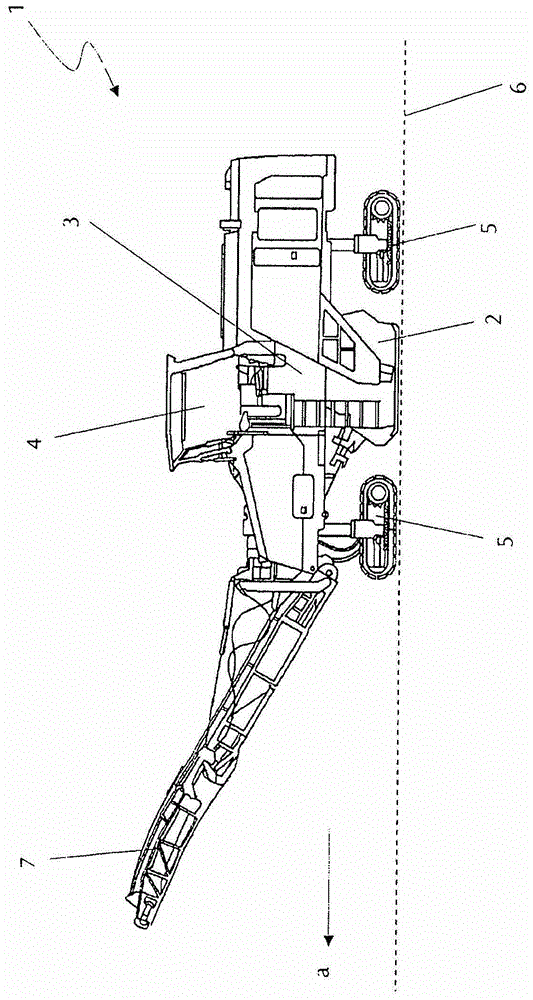 Scrapping device for ground scarification machine, ground scarifier and method for controlling said scraper device