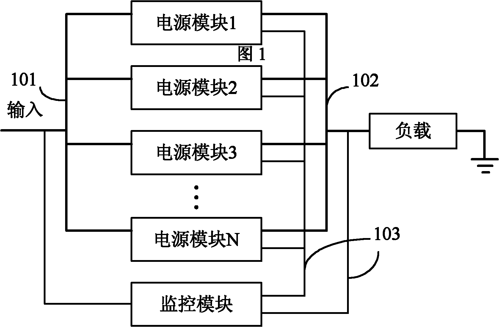 Staggered parallel high-stability modularized direct-current current-stabilized power supply system and staggered parallel connection method thereof